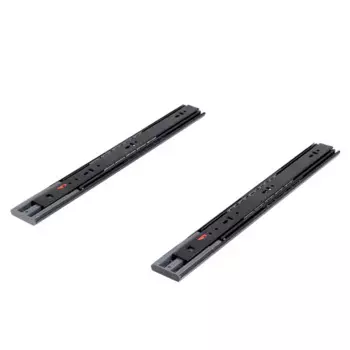 Комплект шариковых направляющих Samet 400 мм с доводчиком сталь цвет черный