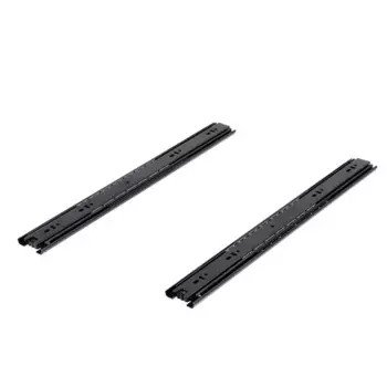 Комплект шариковых направляющих Samet 450 мм без доводчика сталь цвет черный