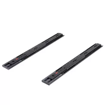 Комплект шариковых направляющих Samet 450 мм с доводчиком сталь цвет черный