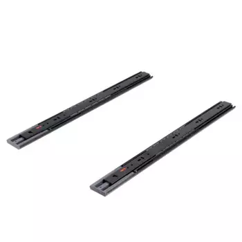 Комплект шариковых направляющих Samet 500 мм с доводчиком сталь цвет черный