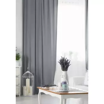 Комплект штор на ленте 145x280 см цвет серый