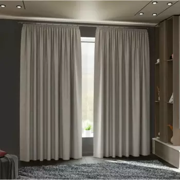 Комплект штор на ленте блэкаут Miamoza Nola 150x250 см цвет коричневый