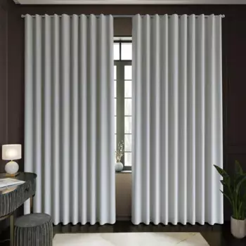 Комплект штор на ленте Джулия 150x250 см цвет светло-серый 2 шт