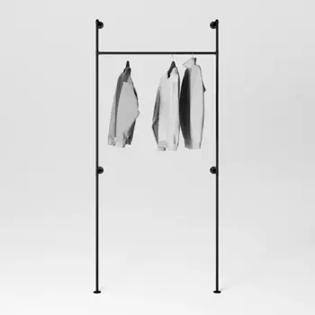 Комплект системы хранения Larvij PIPE01 7.5x100.5x8.5 см цвет черный