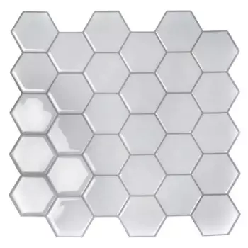 Комплект стеновых панелей ПВХ Соты белый 300x300x1.5 мм 0.465 м