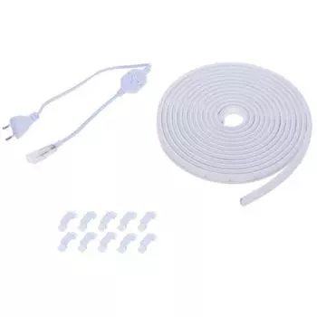 Комплект светодиодной ленты для уличной подсветки 220В 12Вт/м smd2835 120д/м IP65 1200Лм/м ширина подложки 12мм 5м т/б 3000К