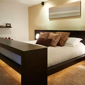 Комплект светодиодной ленты SMD 2835 30 диодов/2.4 Вт/м 12 В 8 мм IP65 8 мм 2x1.2 м тёплый белый свет, 2 диммируемых датчика