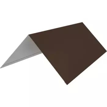 Конек плоский 146x146 мм 2 м RAL 8017 коричневый