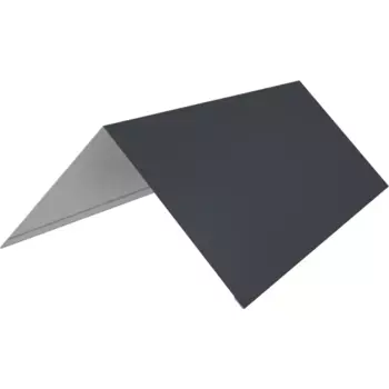 Конек плоский 146x146 мм 2 м RAL 7024 серый