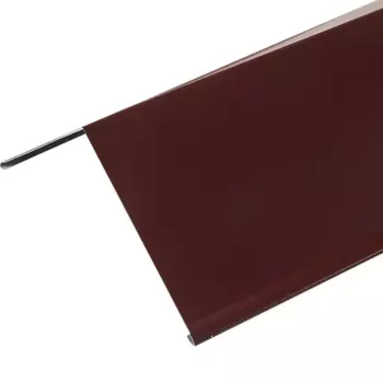 Конек плоский 146x146 мм 2 м 0.4 мм цвет RAL 3005 красный