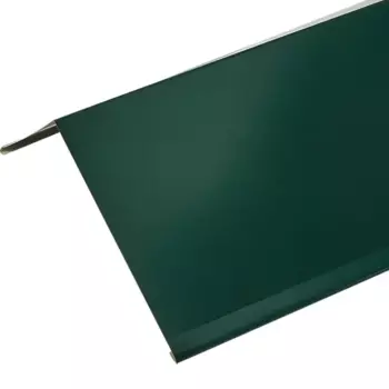 Конек плоский 146x146 мм 2 м 0.4 мм цвет RAL 6005 зеленый