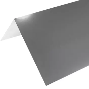 Конек плоский 146x146 мм 2 м 0.4 мм оцинкованный