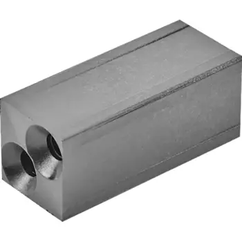 Коннектор 1 для профилей Лофт 15x15 мм пластик черный