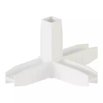 Коннектор для штанги 4 Лофт алюминий цвет белый