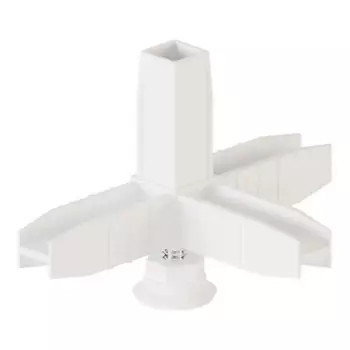 Коннектор для штанги 4 Лофт с регулируемой опорой алюминий цвет белый