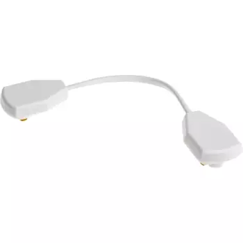 Коннектор для соединения трековых шинопроводов гибкий Ritter Artline 220x33x19мм пластик/медь цвет белый