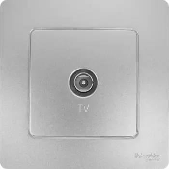 Коннектор ТВ встраиваемый Systeme Electric Blanca цвет алюминий