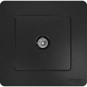 Коннектор ТВ встраиваемый Systeme Electric Blanca цвет антрацит