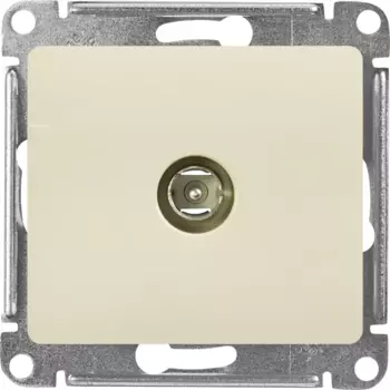 Коннектор ТВ встраиваемый Systeme Electric Glossa цвет бежевый