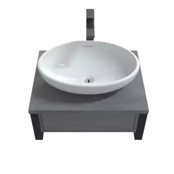 Консоль под раковину 1Marka Urban 60П 1В.Я с ящиком 60x23 см цвет бетон лофт