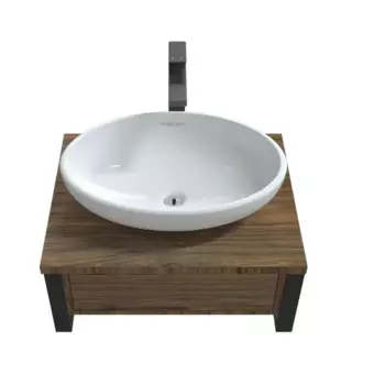 Консоль под раковину 1Marka Urban 60П 1В.Я с ящиком 60x23 см цвет орех