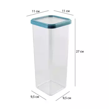 Контейнер для сыпучих продуктов Delinia 2.2 л полистирол цвет прозрачно-зеленый