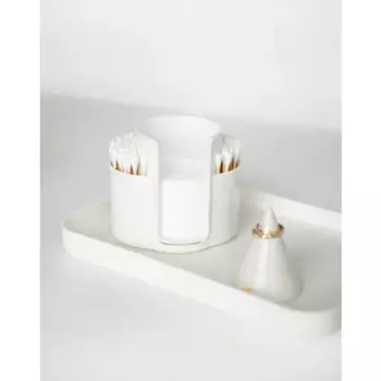 Контейнер для ватных дисков и палочек Berossi Zoy цвет слоновая кость