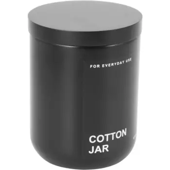 Контейнер для ватных дисков Vidage Antracite цвет черный