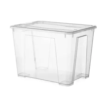 Контейнер с крышкой 39x28x28 см 22 л полипропилен цвет прозрачный