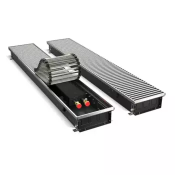 Конвектор внутрипольный Royal Thermo Atrium 90x200x1400 мм биметалл серый