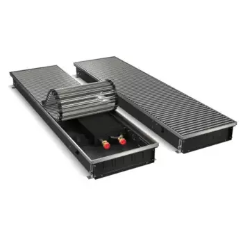 Конвектор внутрипольный Royal Thermo Atrium 90x300x1200 мм биметалл серый