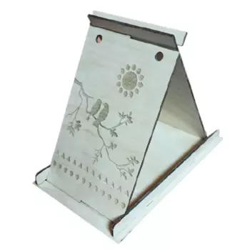 Кормушка-шалаш для птиц Раскраска 135x170x215 мм дерево