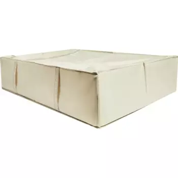 Короб для хранения с крышкой 72x18x52 см полиэстер цвет бежевый