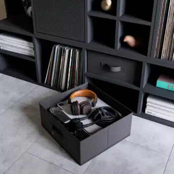 Короб-органайзер 15x31x31 см полиэстер цвет чёрный