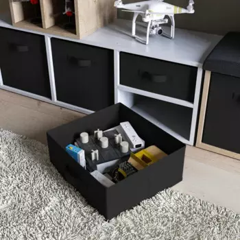 Короб-органайзер 15x31x31 см спанбонд цвет чёрный