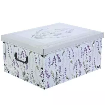 Короб с ручками «Цветы», 39х50х24, картон