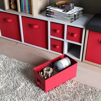 Короб Spaceo KUB 31x15x15 см 6.9 л полипропилен цвет красный