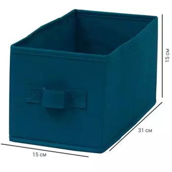 Короб Spaceo Miami 15х31х15 см 6.9 л полиэстер цвет морской волны