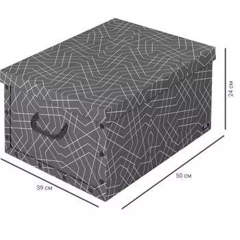 Коробка 39х24x50 см картон цвет серый