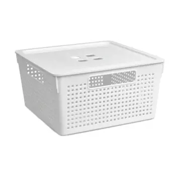 Коробка для хранения 29.4x29.4x15.1 см квадратная цвет белый