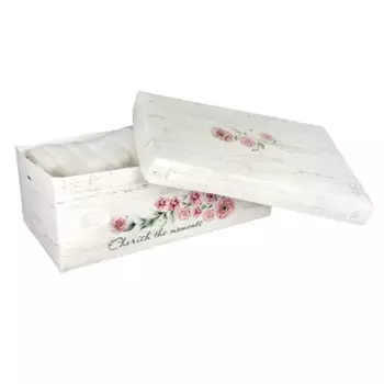 Коробка для хранения Розалия 02 33x20x13 см полипропилен разноцветный