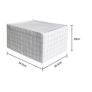 Коробка для хранения с крышкой Konsensa 54.5x38.5x29 см полиэстер цвет разноцветный