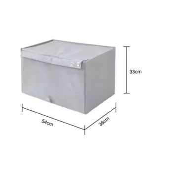 Коробка для хранения с крышкой Konsensa 54x36x33 см нетканый материал цвет разноцветный