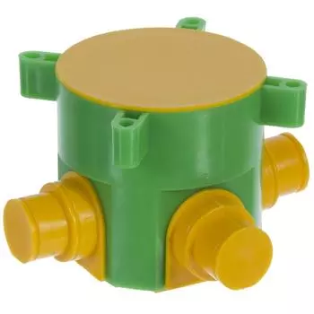 Коробка монтажная универсальная для монолитных стен с крышкой на 4 выхода