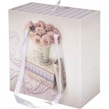 Коробка подарочная 77309, картон, 16х16х8 см