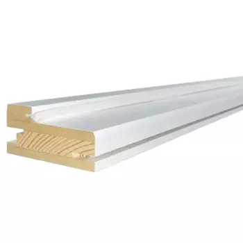 Коробочный брус Твинвуд 2100x74 с уплотнителем эмаль цвет белый