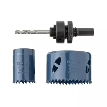 Набор коронок по металлу Dexter 35/68 мм, 3 шт.