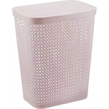Корзина для белья «Пирула» цвет розовый