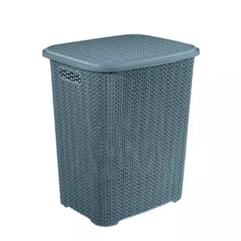 Корзина для белья Виолет Вязь цвет голубая норка
