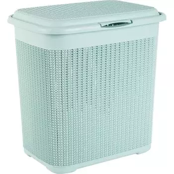 Корзина для белья Вязание 40 л цвет морской волны
